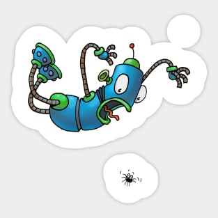 Scaredybot Sticker